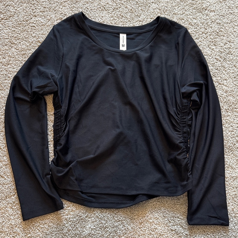 56. All in Motion Black Long Sleeve Women's Top